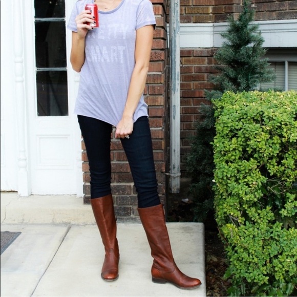 Frye Melissa Button Back Zip Cognac
Leather Boots - Picture 2 of 10